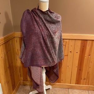 BURGUNDY women’s shawl